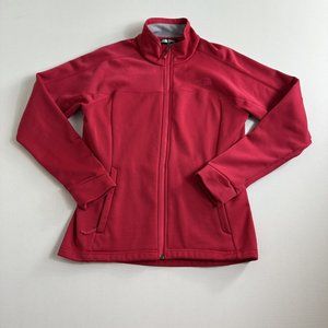 Womens The‎ North Face Ladies Pink Full Zip Jacket Coat Top Athletic Active